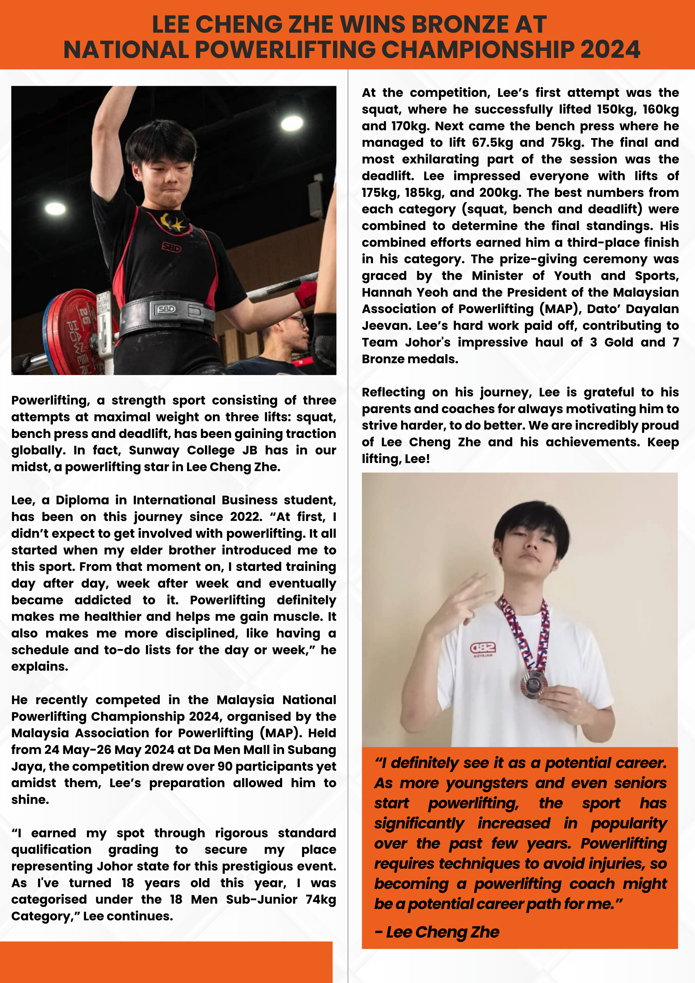 News and Highlights (June2024)   Lee Cheng Zhe
