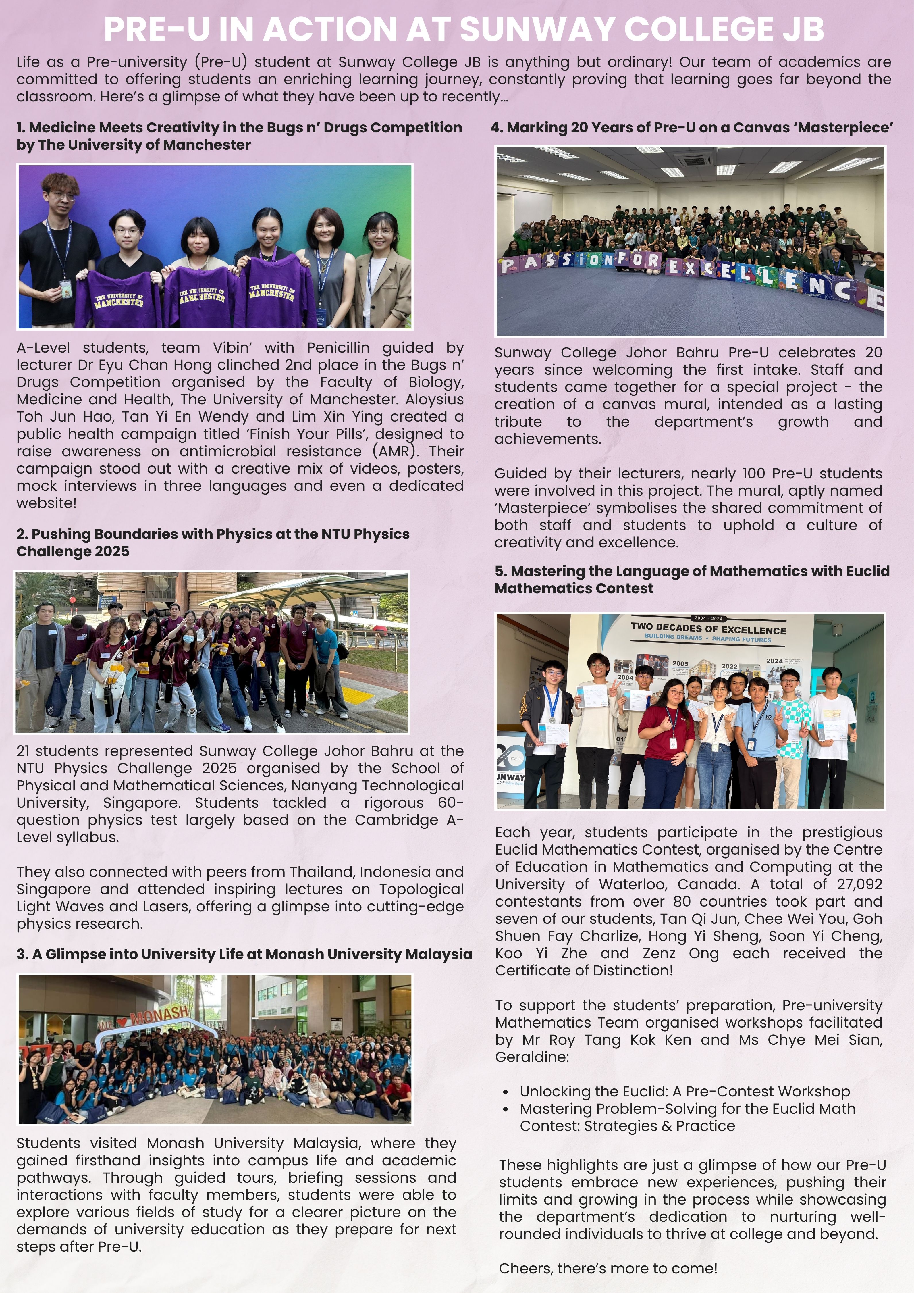 Website Highlight   PreU in Action