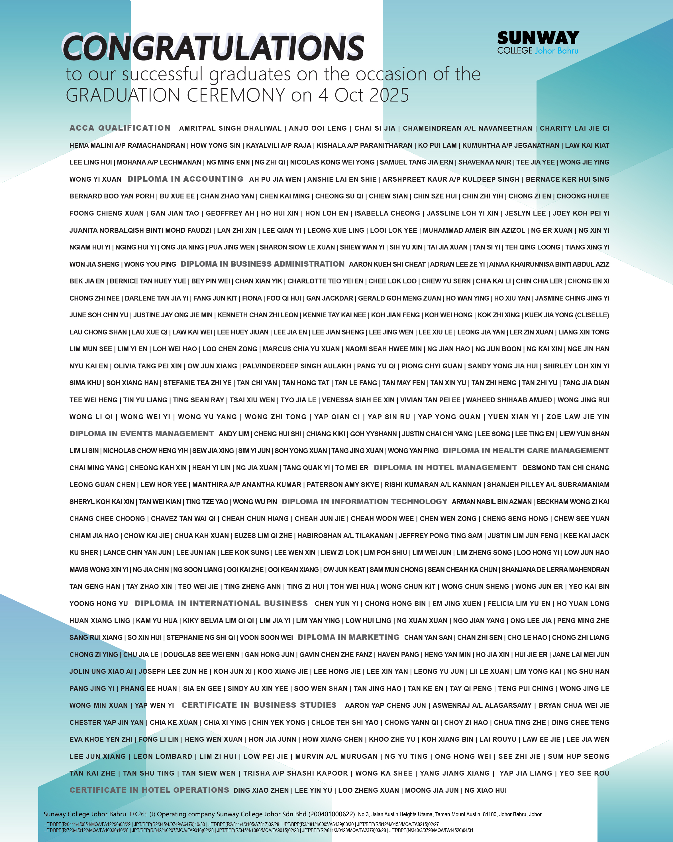 Graduate List   web