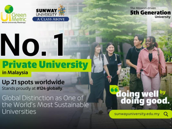 Sunway University Named One of the World's Most Sustainable Universities