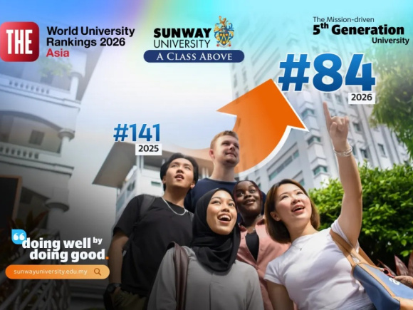 Breaking Into Asia’s Top 100: Sunway University Rises to #84 in THE Asia Rankings 2026